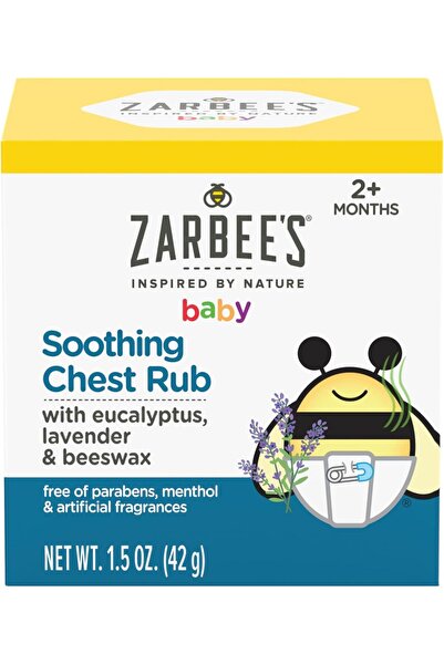 Zarbees مرهم زاربي لتهدئة الصدر للأطفال برائحة الأوكالبتوس واللافندر، خالٍ من...