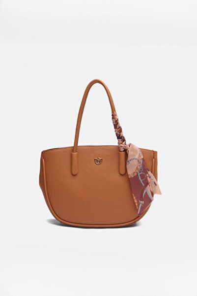 Ranasubaşı حقيبة نسائية من نيسا مع وشاح باللون البني