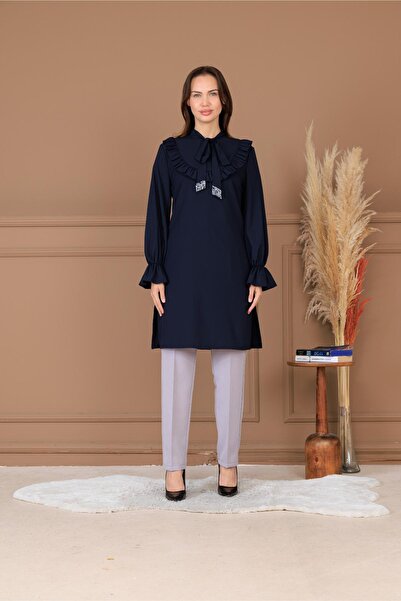 Modaviki Asel Tunic Navy Blue Elb84