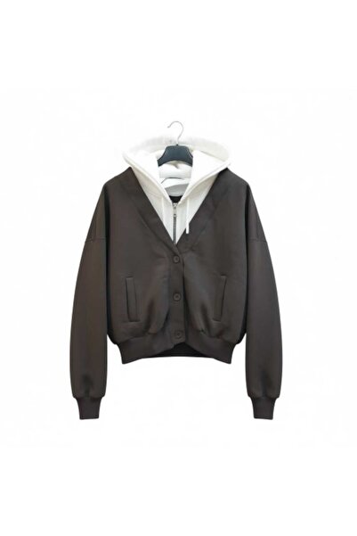 adage Vest Set with Fleece-Lined Buttons 3-Strand Cardigan Hm.15232