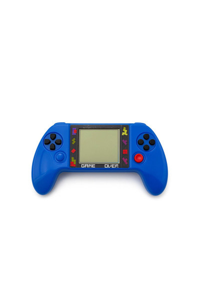 OEM Tetris Game Mini portable console with multiple retro games, blue color, 18.5x10.5cm