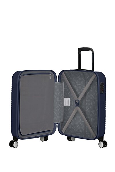 American Tourister SUMMERVILLE-901 Cabin Trolley Navy Blue- 55/20 cm, 4 H-Spin Wheels