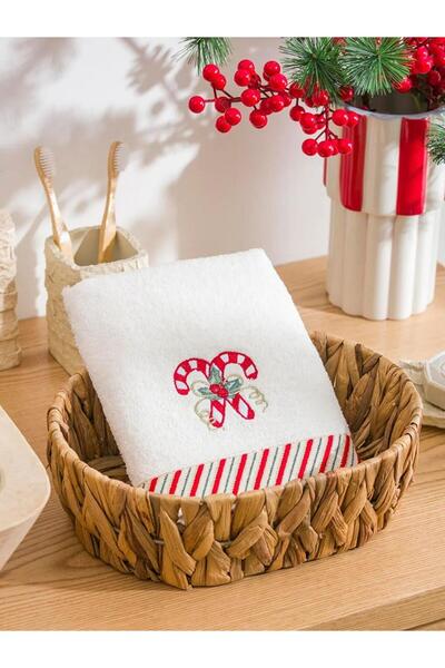LC Waikiki Candy Cane Embroidered Face Towel 50X80 cm (W5)