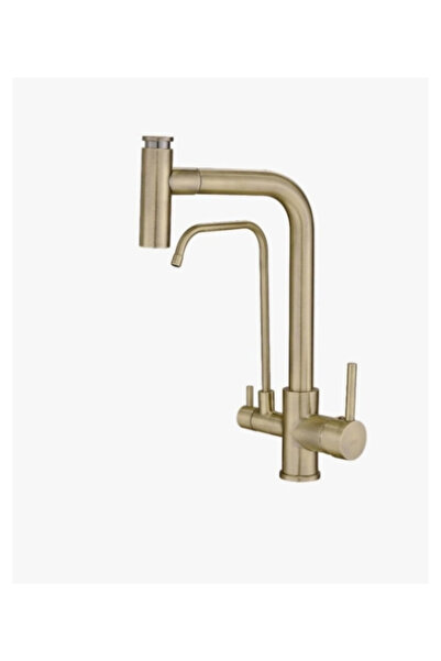 Fualora Spiral Purified Kitchen Faucet Antique Gold