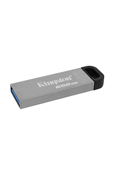 Kingston USB Stick 256GB – USB 3.2, High Speed, Metal Case Without Cap, DT Kyson, Black