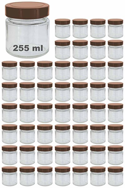 Afracam 255 ml Jar with Copper Deep Lid 255 Cc Transparent Jam, Marmalade Gla...