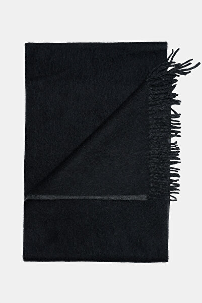 Edwards Erkek Siyah Kaşmir Çift Taraflı Kaşkol