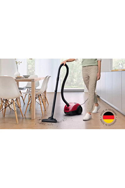 Bosch Series 2 BGBS2RD1H bagged vacuum cleaner, hygienic filter, 3.5L bag capacity, 10-year motor warranty