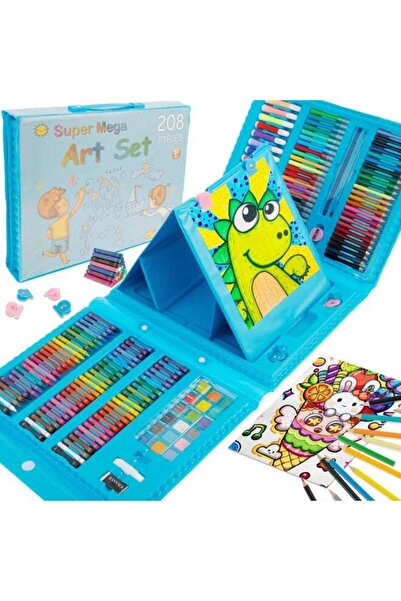 Generic 208 PCS Art Supplies Drawing Art Kit for Kids Adults Set with Oil Pastels Crayons