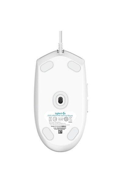 logitech Gaming mouse G102 Lightsync, 8000 dpi, RGB, White