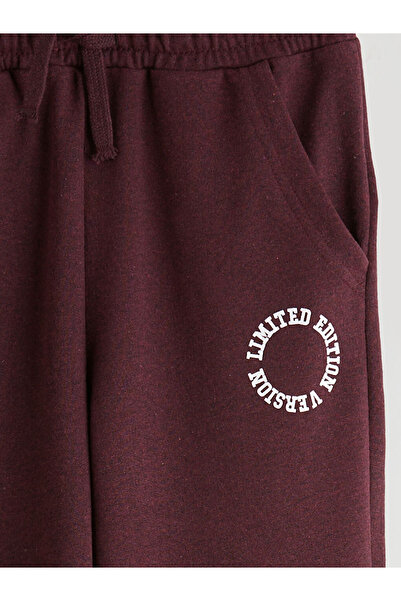 LC Waikiki Kids Plum Boys' Sweatpants with Elastic Waist