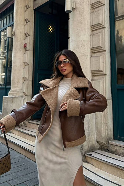 Sindimoda Stratificat lucios P pluș Stratificat D piele C crop Stratificat ex...