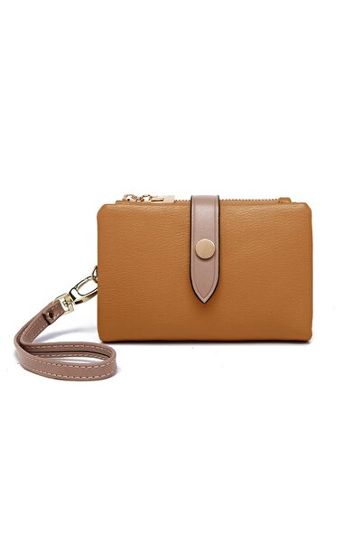 rinkadoll New Season Quality Design Soft Texture Small Wallet Tan Color