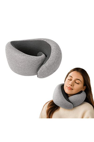 OferteTop Pernă Ergonomică Pentru Călătorii Cu Suport Pentru Gât Și Spumă Cu ...