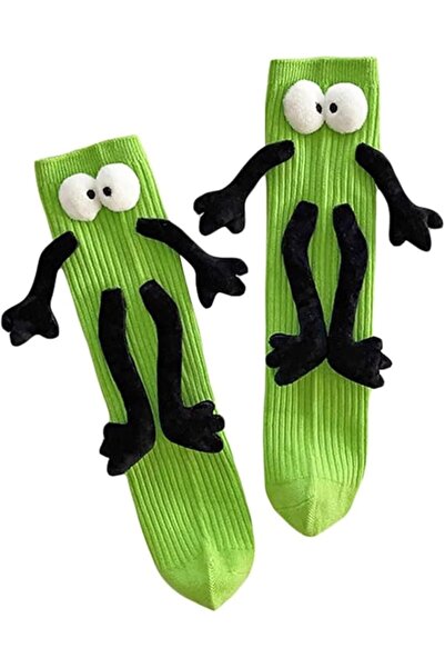 NALACAL جوارب دمى ثلاثية الأبعاد للزوجين ممسكين بأيدي بعضهما، أنبوب متوسط مغن...