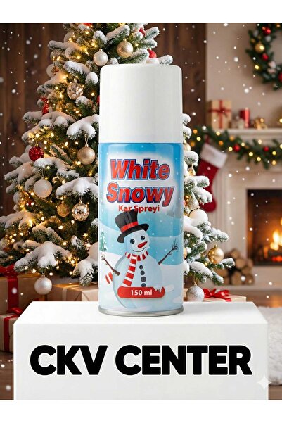 CKV CENTER Kalıcı Kar Spreyi Köpüğü Erimeyen Cama Yazılan Yapay Yılbaşı Parti...