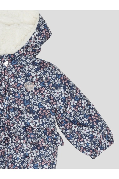 Guess Hooded Padded Long Sleeve Jacket