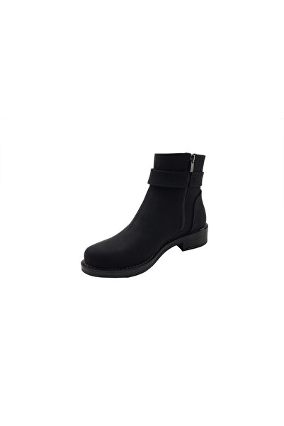 AYAKKABIMOOD Thermo Sole Black Emerald Buckle Women's Boots
