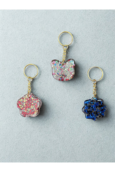 NYUZA سلسلة مفاتيح إيبوكسي 3 قطع