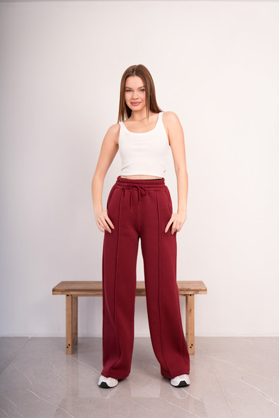 PONÇİK Φούτερ παντελόνι με 3 κλωστές, χοντρό για το χειμώνα 25592