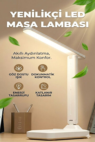 sonx Katlanabilir Dokunmatik Kontrollü Göz Dostu Akıllı LED Masa Lambası – En...
