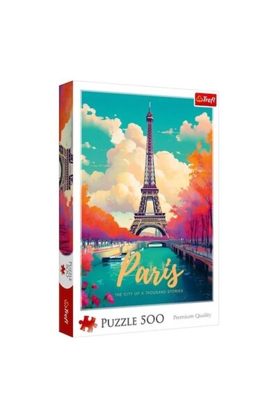 Trefl Puzzle Paris Siena – Turnul Eiffel la apus – 500 de piese – Experiență ...