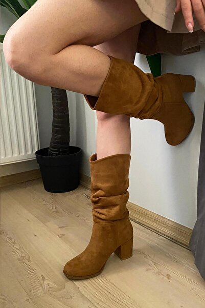 asmi shoes Γυναικείες μπότες με φυσούνα Azra Taba Suede