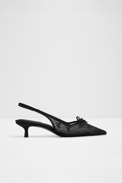 Aldo AZARO - Kadın Siyah Kısa Topuklu Slip-On Arkası Açık Ayakkabı