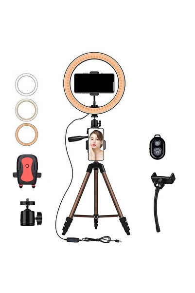 Techone Lampa Circulara Ring Light Vlog Pro, Lumina Calda / Rece / Neutra, Te...