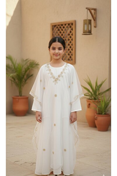 Maison Emarat Girls Traditional Jalabiya with Embroidery