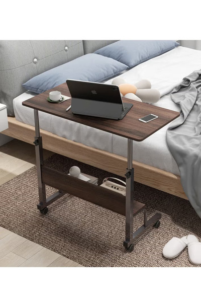 ZUIHAO مكتب منزلي بارتفاع قابل للتعديل 80*40 سم، طاولة كمبيوتر محمول، مكتب جا...