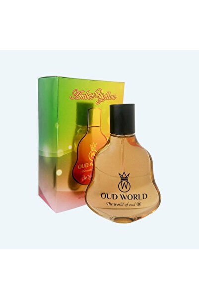OUD WORLD Amber Yellow EDP Unisex – Luxury Niche Fruity Floral Woody Fragrance – 50ml