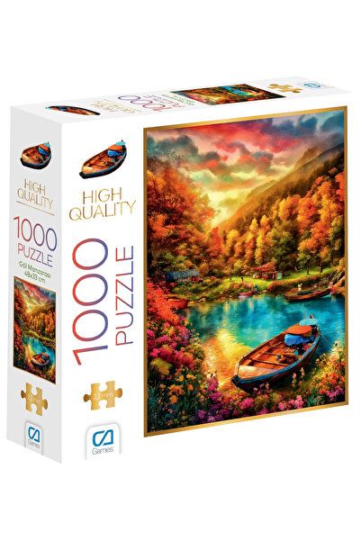 CA Games Göl Manzarası 1000 Parça 2,2mm Kalınlık 48x68cm Profesyonel Hobi Puz...