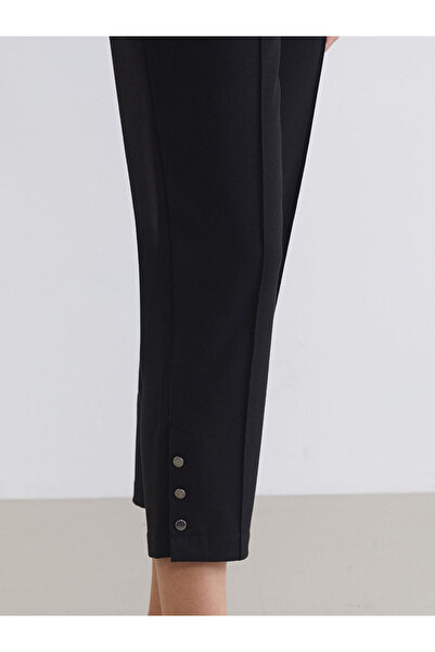 LC Waikiki Black Elastic Waist Women's Trousers