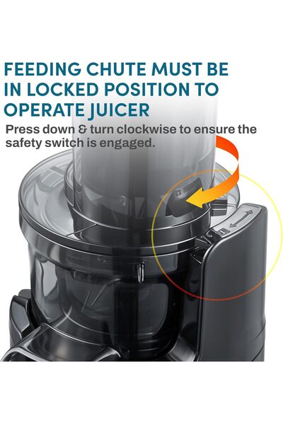 Elite Gourmet EJX600 Compact Masticating Slow Juicer, 16 oz, Charcoal Grey