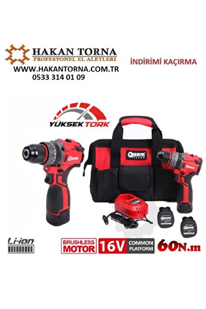 Arm HT- Şarjlı Darbeli Matkap Vidalama 60 Nm RB-DB16T-W