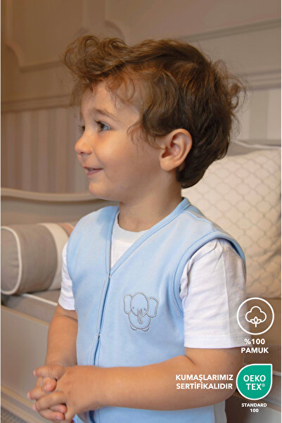 Lilalinda Baby/Child 2-Piece Vest 100% Cotton with Embroidery Detail