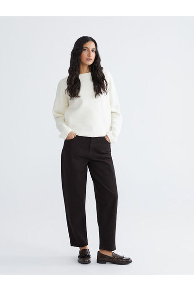 LC Waikiki Brown Barrel Fit Women's Jean Pants