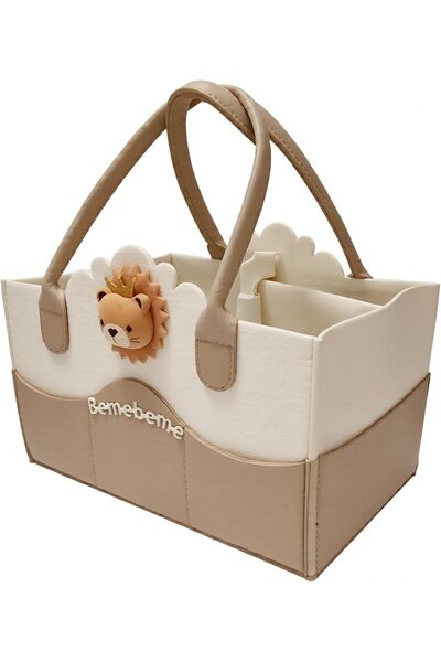 Generic Diaper Organizer Foldable Baby Storage Bag with Removable Dividers (L...