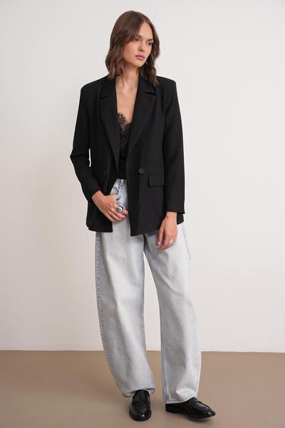 Mixray 4516 Γυναικείο Μπλέιζερ Μαύρο