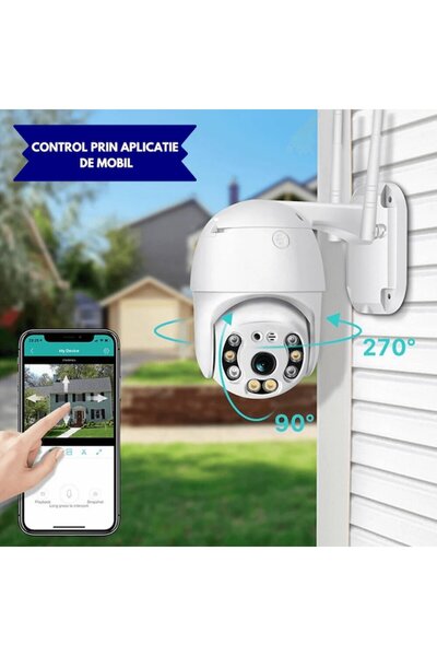 TLBShop Ultra HD PTZ Surveillance Camera 4MP 2560x1440, 8x Optical Zoom, WiFi, IP66