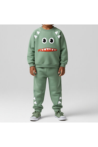 ALG Boy's Monster Embroidery Detail Winter Suit
