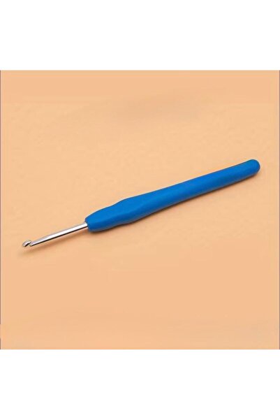 yiğit aksesuar 1 Piece Blue Silicone Handle 2.00 mm Crochet Hook Knitting Tool