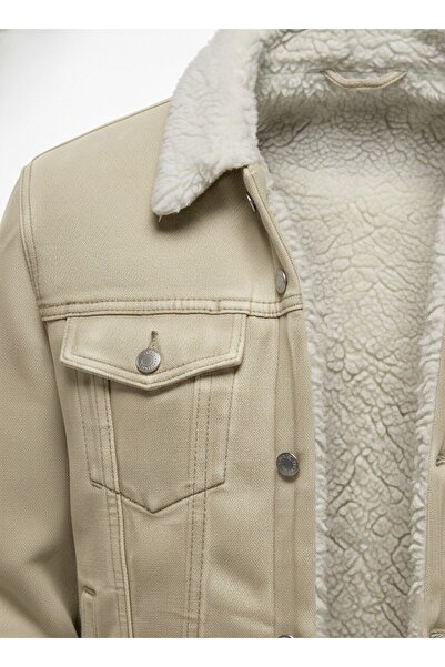 WKM Men's Classic Cut Shearling Jean Jacket