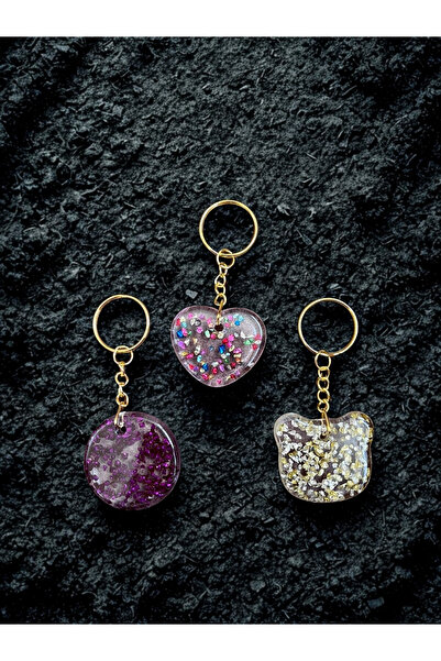 NYUZA سلسلة مفاتيح إيبوكسي 3 قطع