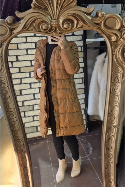 Mintaş سترة منتفخة بغطاء للرأس