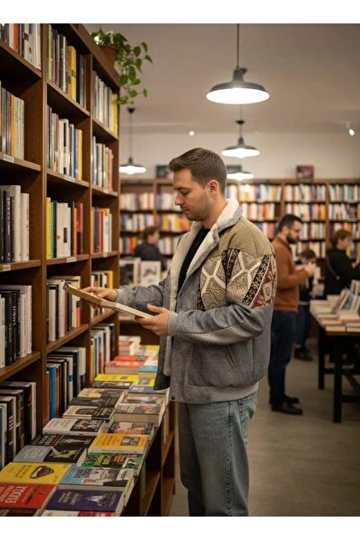 CANMODA (7628) Large / Xlarge Size Compatible Vintage Patterned Special Jacket