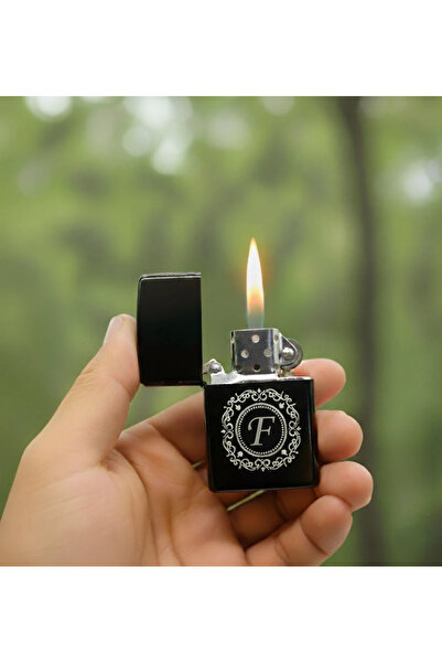 supertrend F Harfli Kişiye Özel Harf Baskılı Benzinli Çakmak