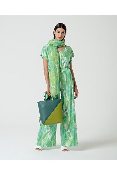 Surkana Tricou lejer cu decolteu în V - Verde - L