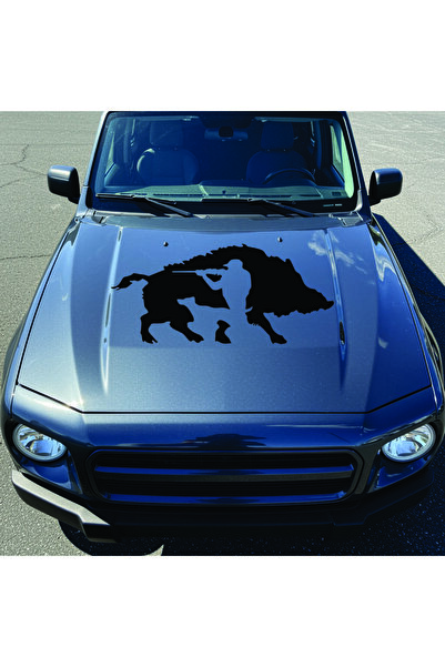 StickITsibiu Bear Hunter – Stickere Auto 4×4 Off-Road – Dimensiuni 40x18 cm.